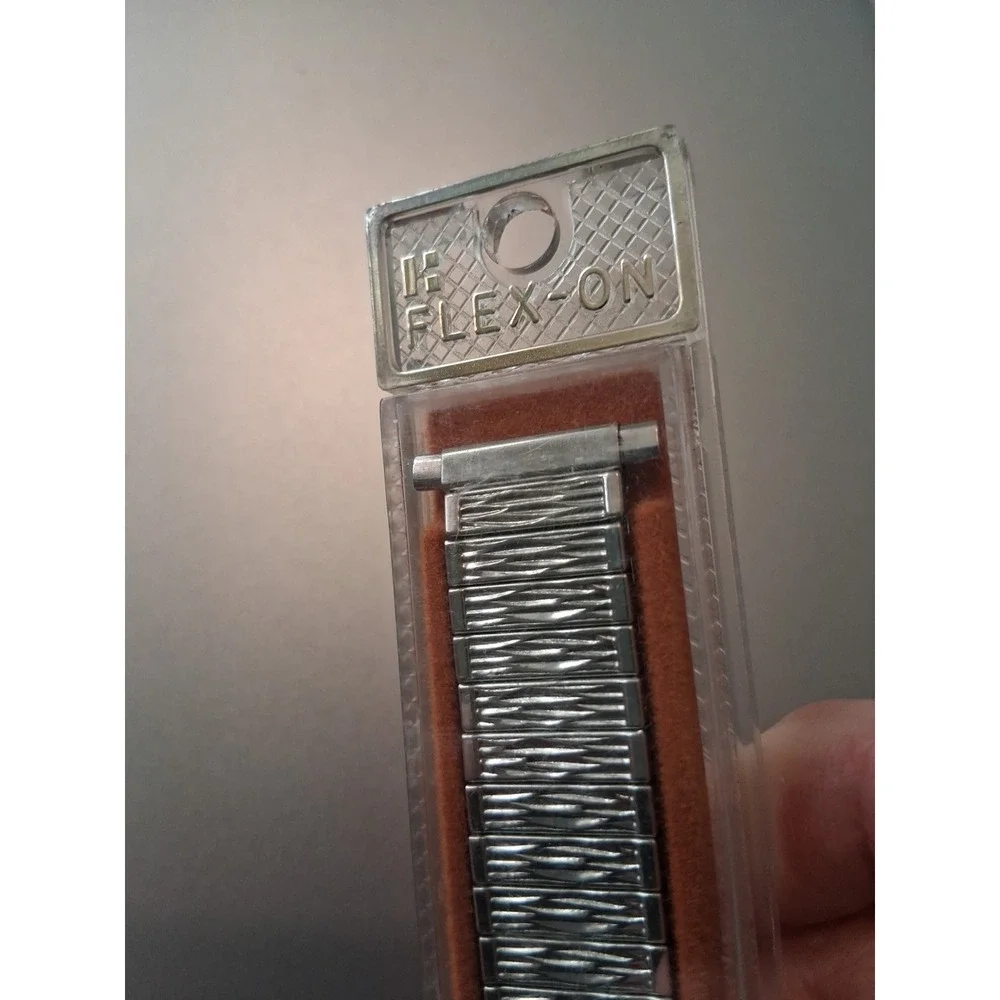 2 Kreisler Watchbands Duraflex Ultra Thin Luxury Black 419BY & Silver Flex-On 7W
